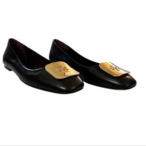 Tory Burch Georgia Ballet Flats in black; New with tags size 6